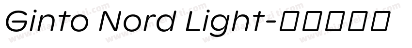 Ginto Nord Light字体转换